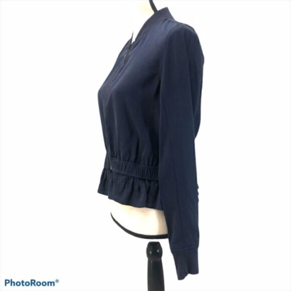 Halogen Peplum Zip Up Jacket. Size S. - Picture 2 of 4